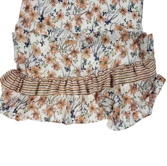 Max Studio Floral Ruffled Dress Size XS Maxi - Picture 6 of 12